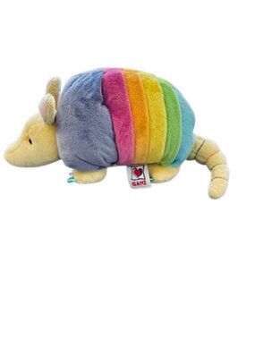 Ganz Webkinz Rainbow Armadillo Plush HM 471 No Code